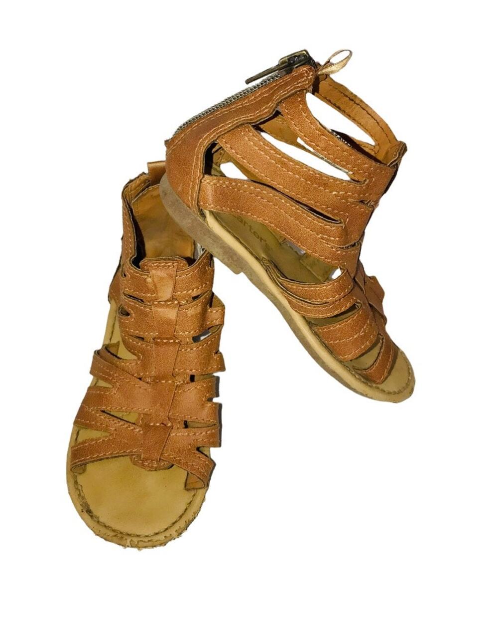 Carter's Little Girls Tracey Gladiator Ankle Wrap Sandal Size 8